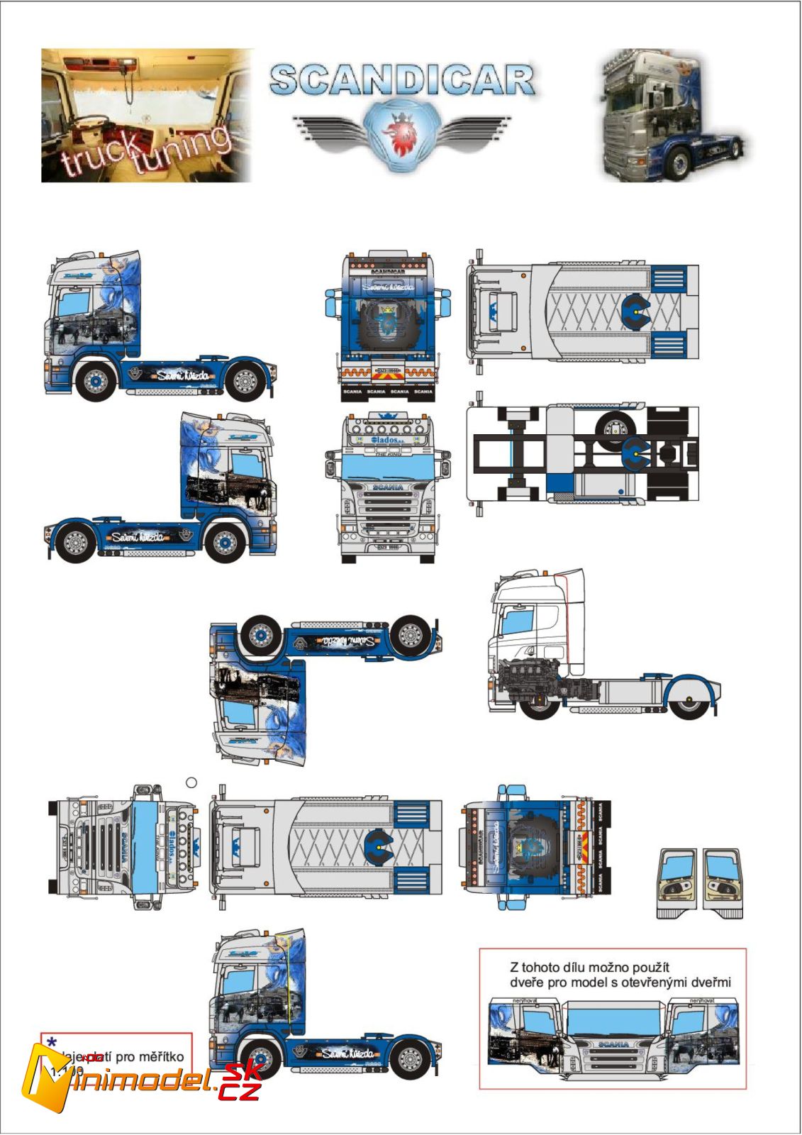 Scania R620 Model MR24 SCANIA R620 V8 SEVERNI HVEZDA - Minimodel Web