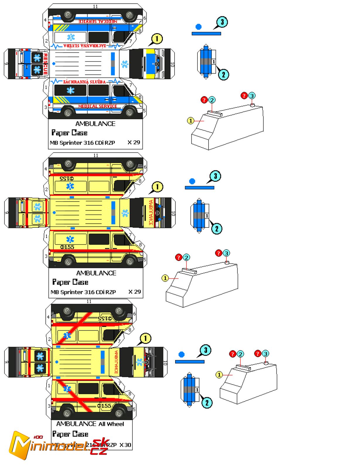 X29 MB SPRINTER 316 CDi RZP X30 MB SPRINTER 216 CDi RZP - Minimodel Web